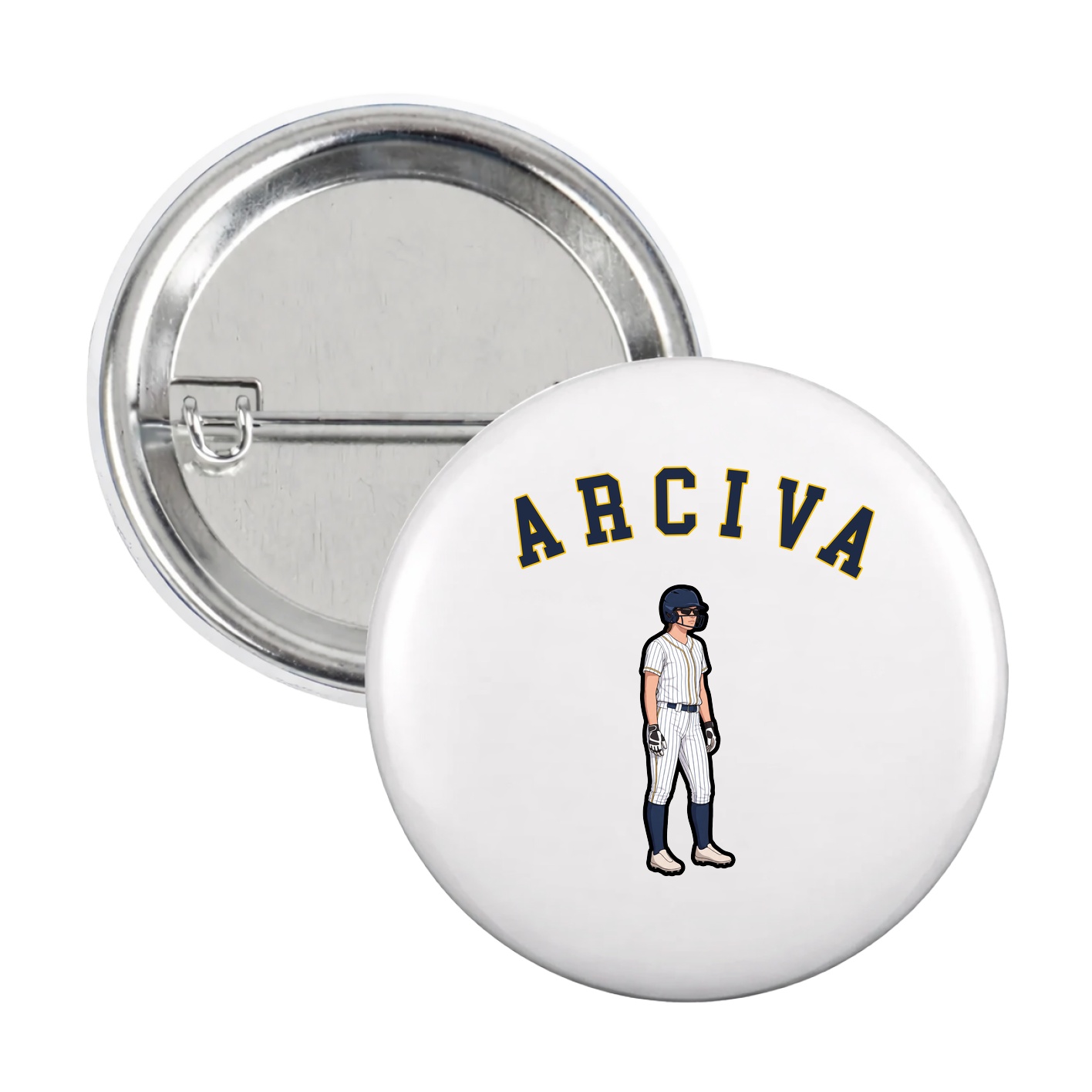 Game Day Button — Shirsey Arch in White