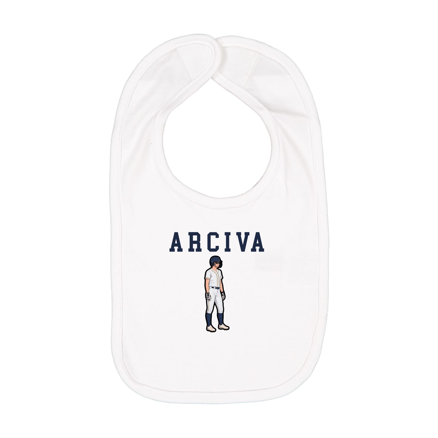 Infant Bib — Shirsey in White