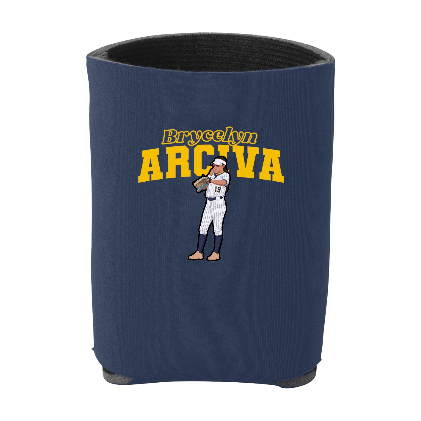 Can Holder — Name Arch in Navy