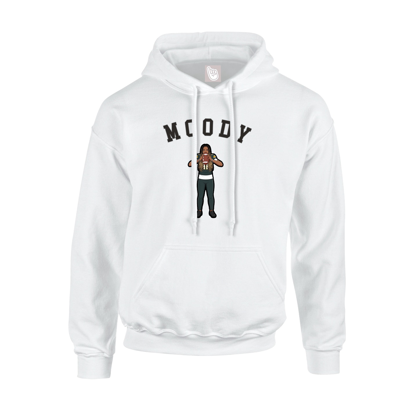 Youth Hoodie — Shirsey Arch in White