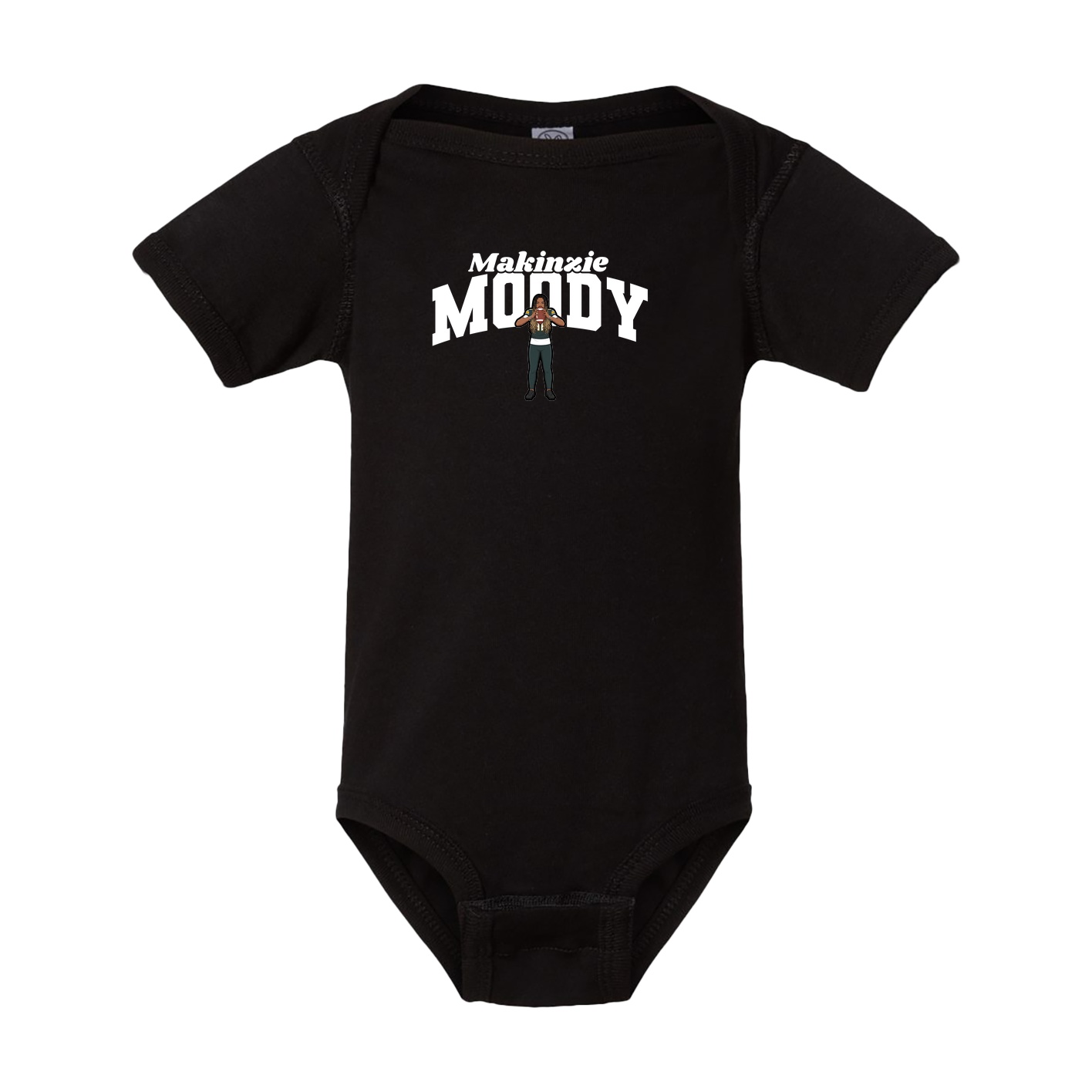 Baby Onesie — Signature Arch in Black