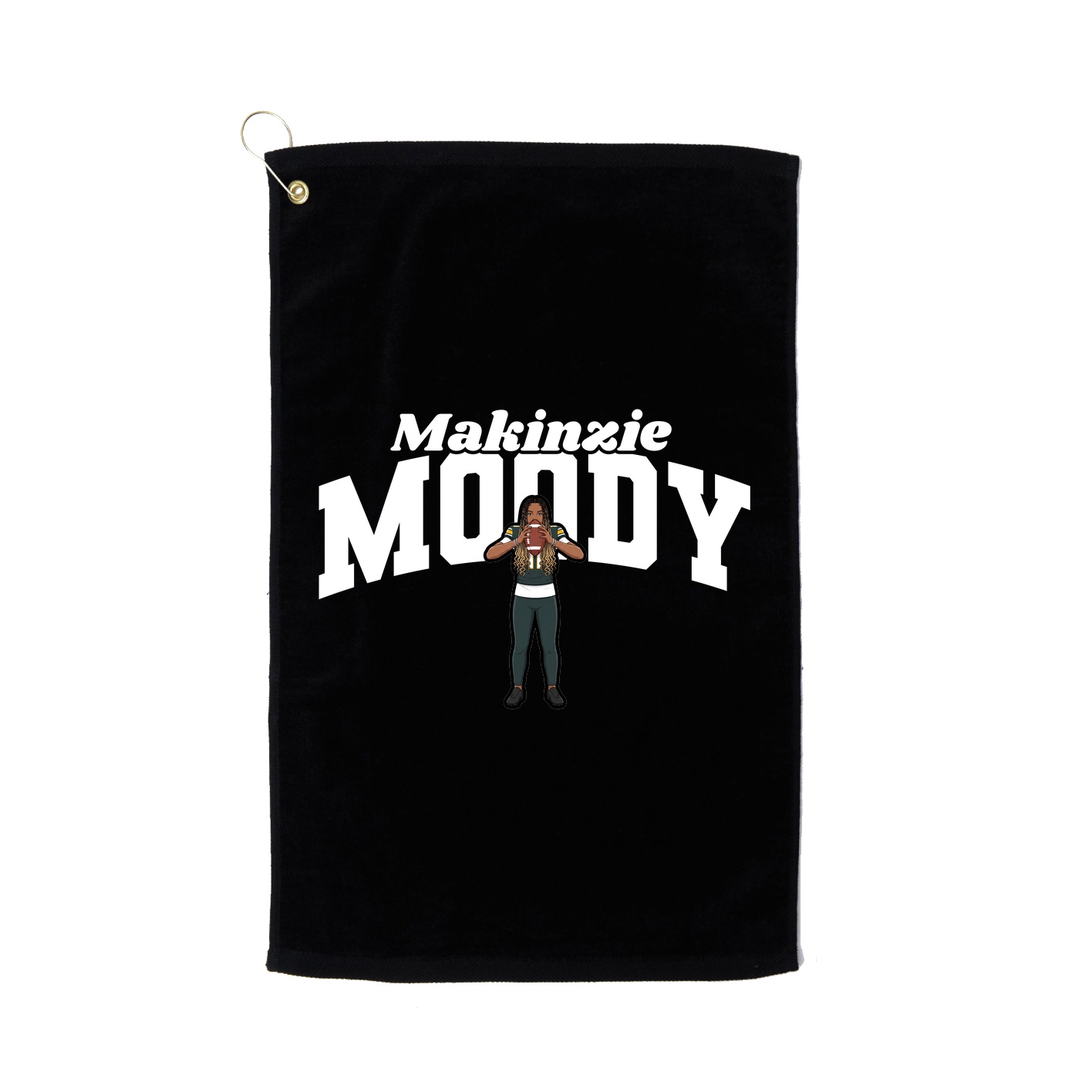 Golf Towel — Signature Arch in Black