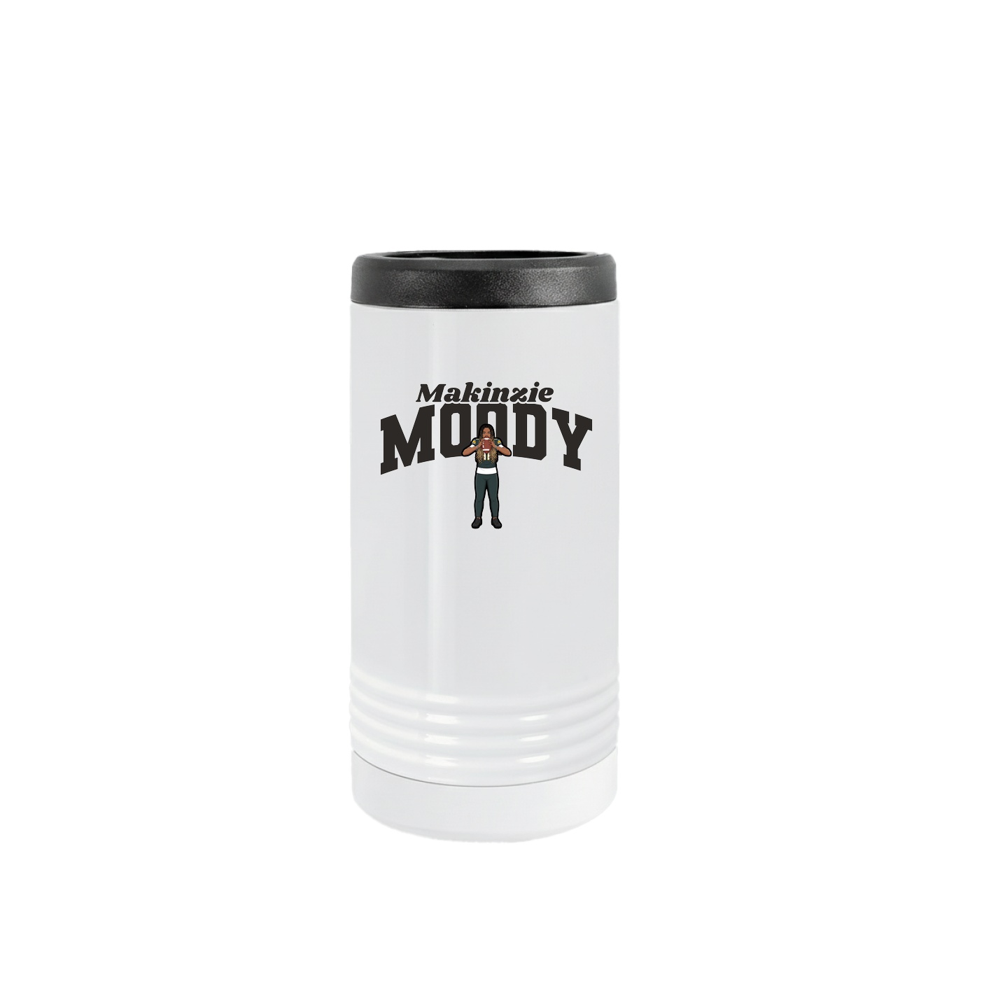 Slim Beverage Holder — Signature Arch in White