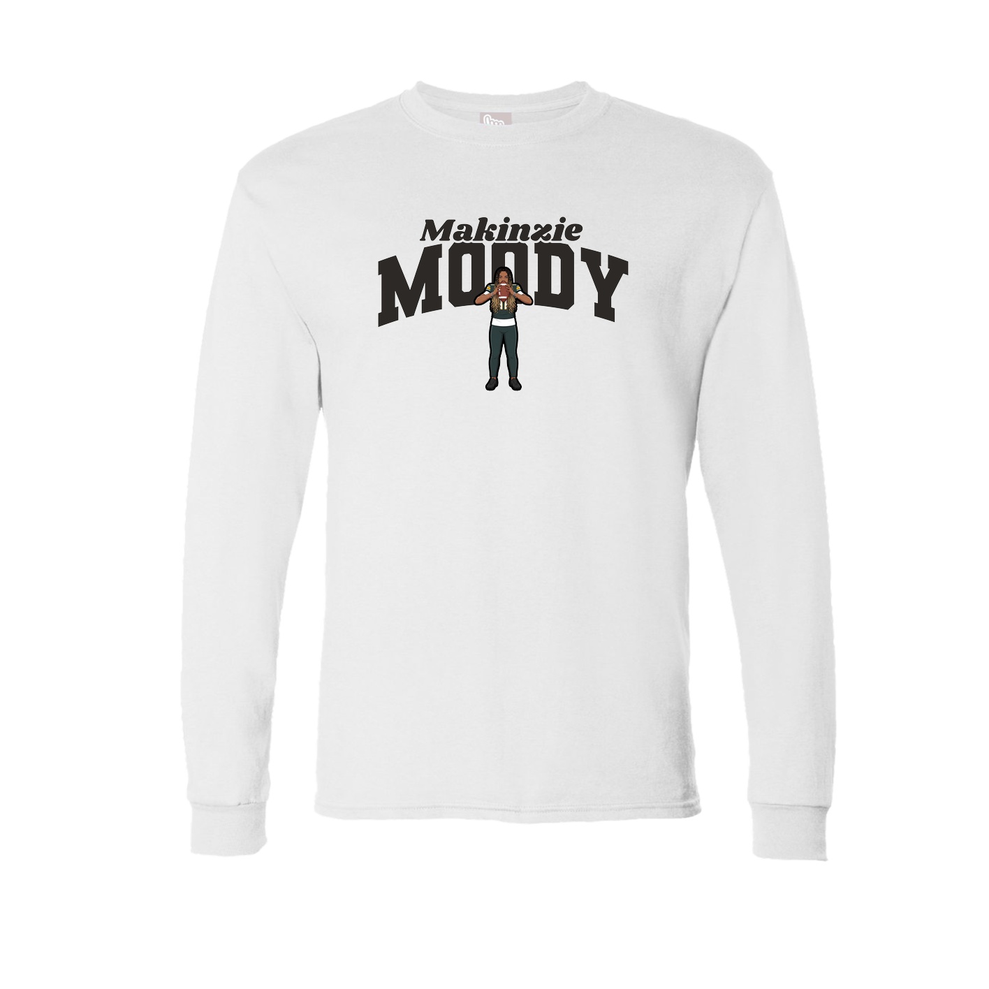 Long Sleeve Tee — Signature Arch in White