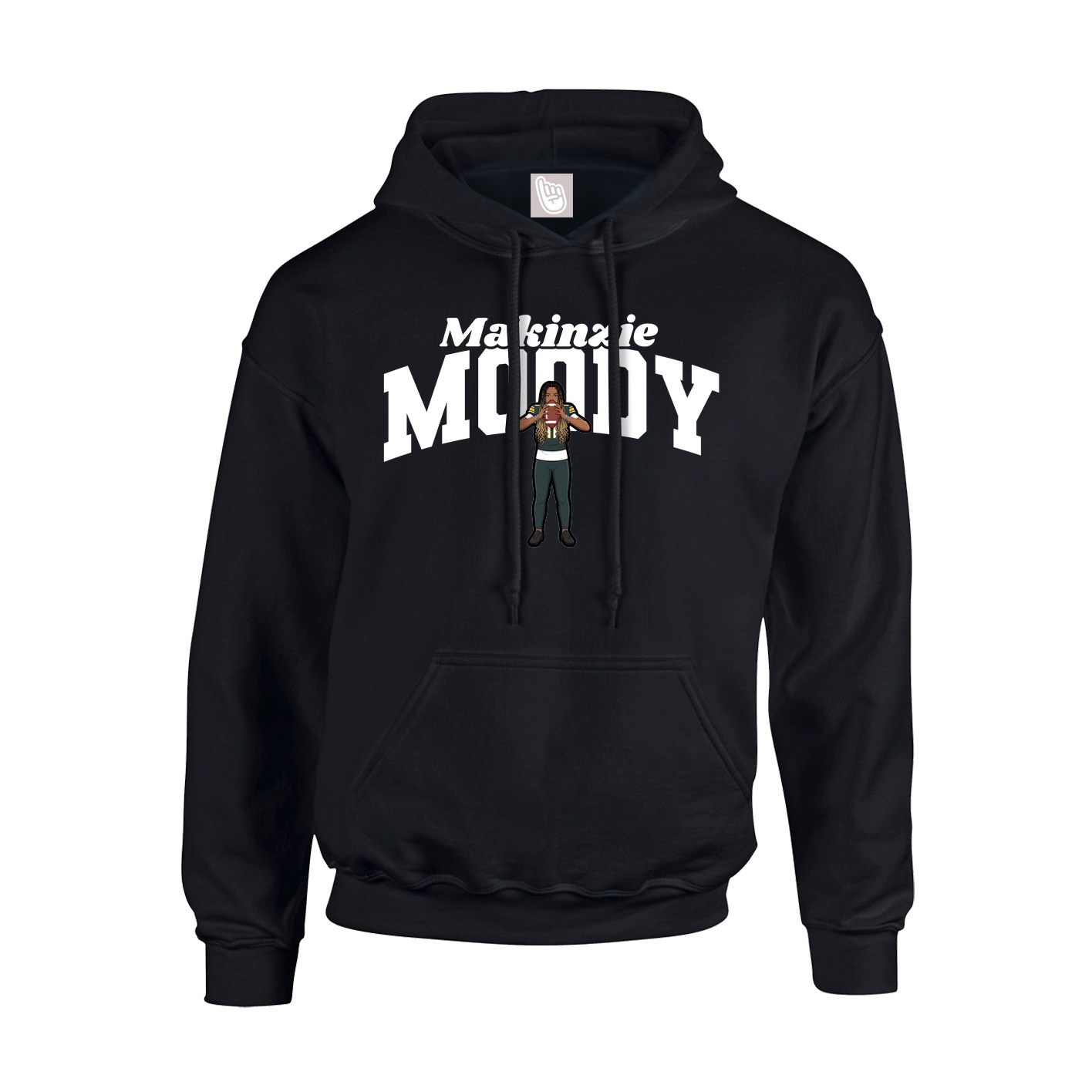 Hoodie — Signature Arch in Black
