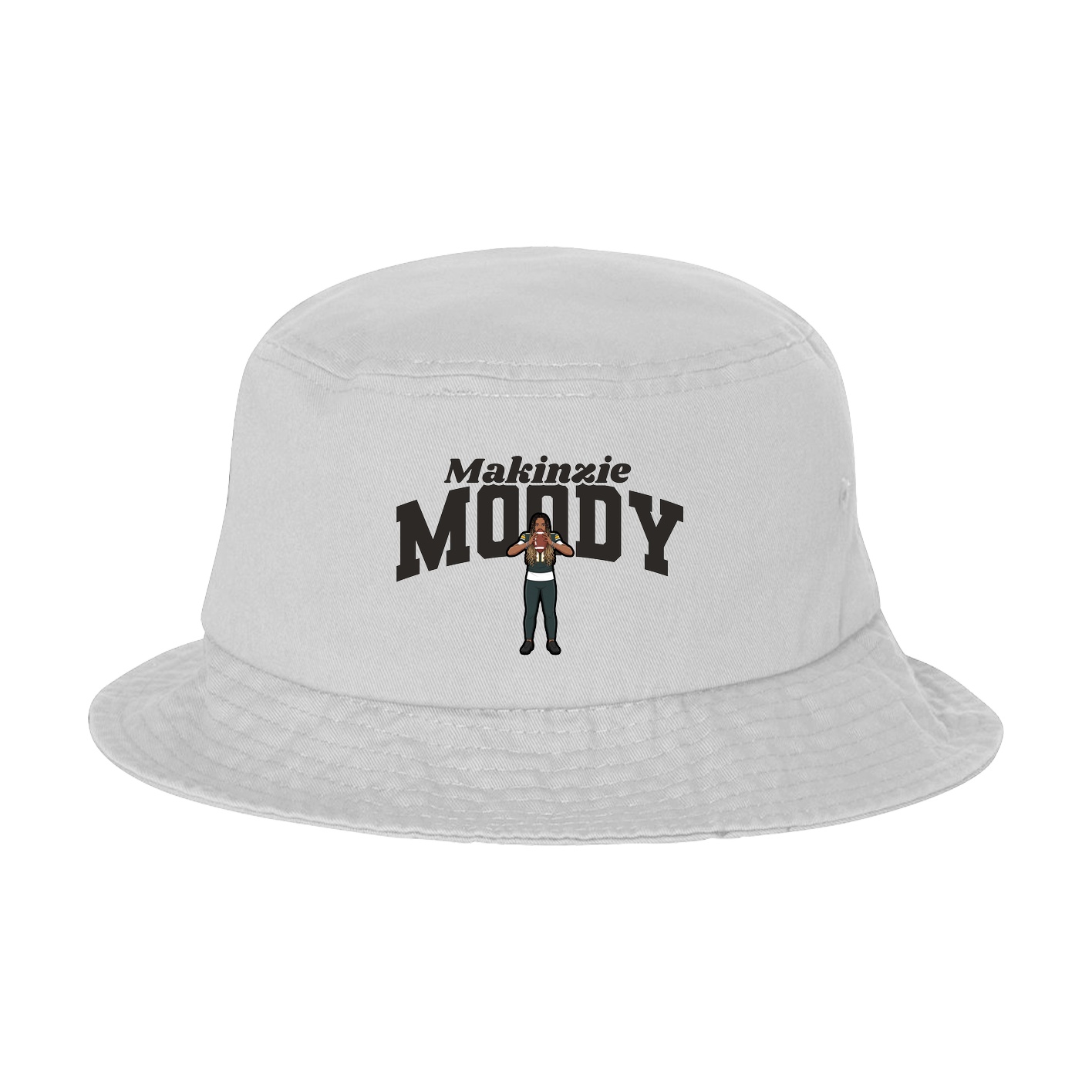 Bucket Cap — Signature Arch in White