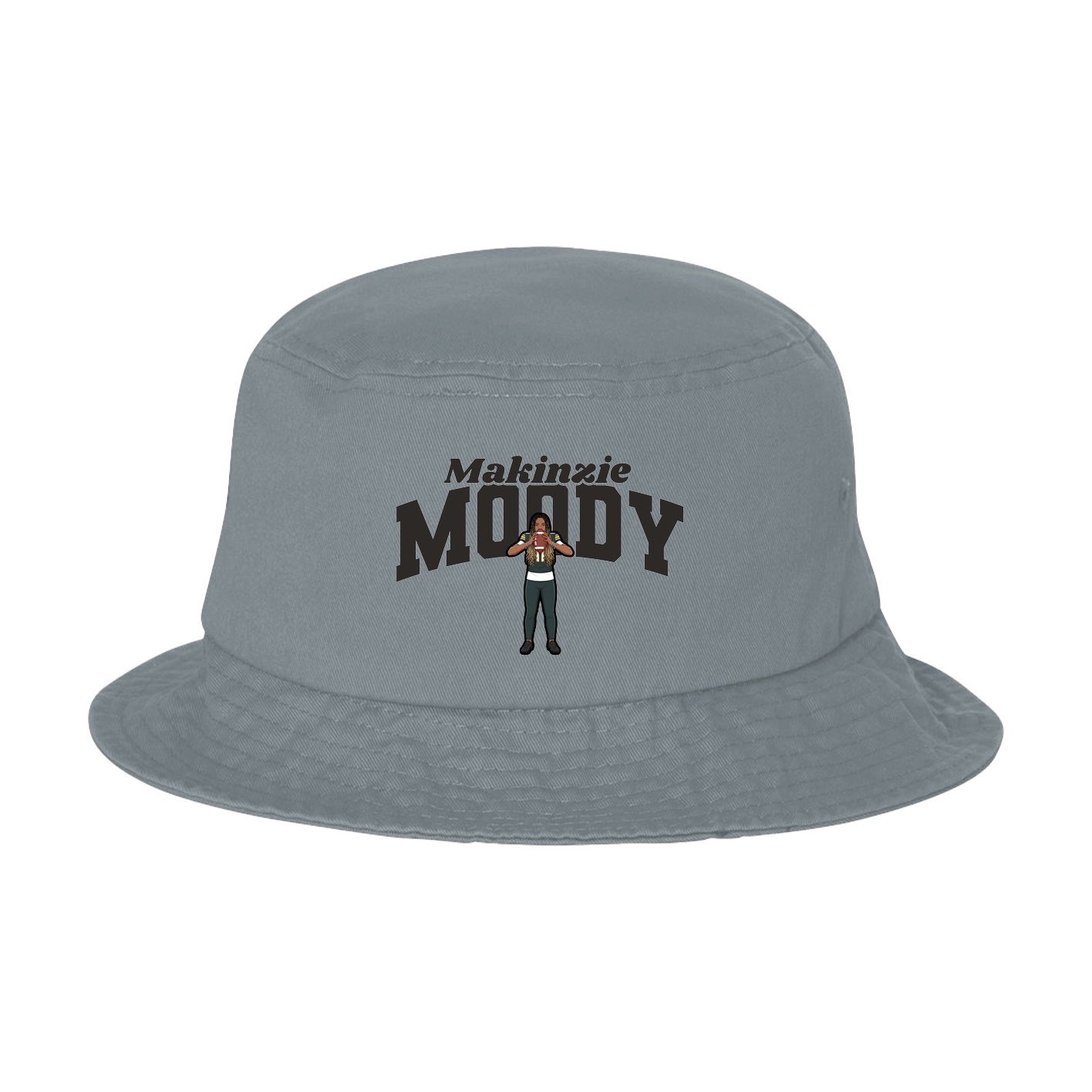Bucket Cap — Signature Arch in Grey