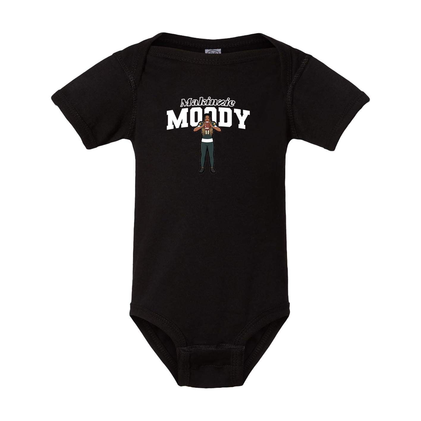 Baby Onesie — Name Arch in Black
