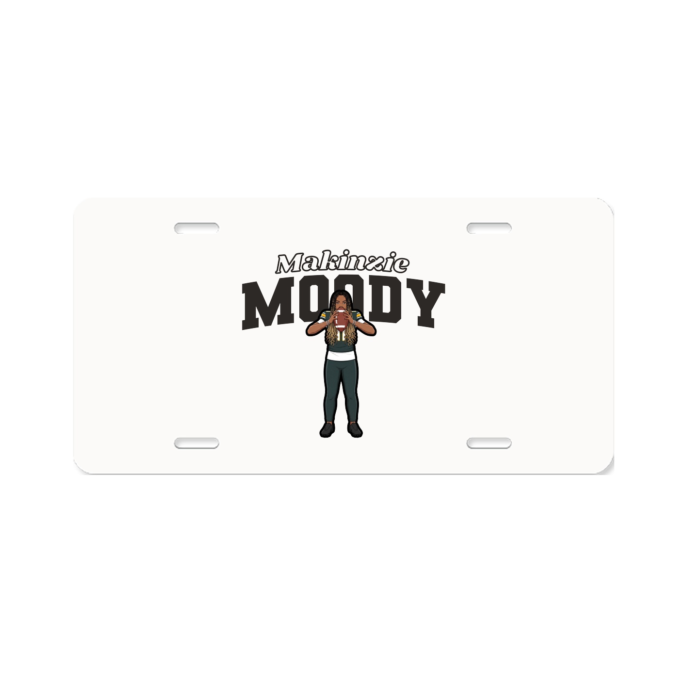 License Plate — Name Arch in Classic