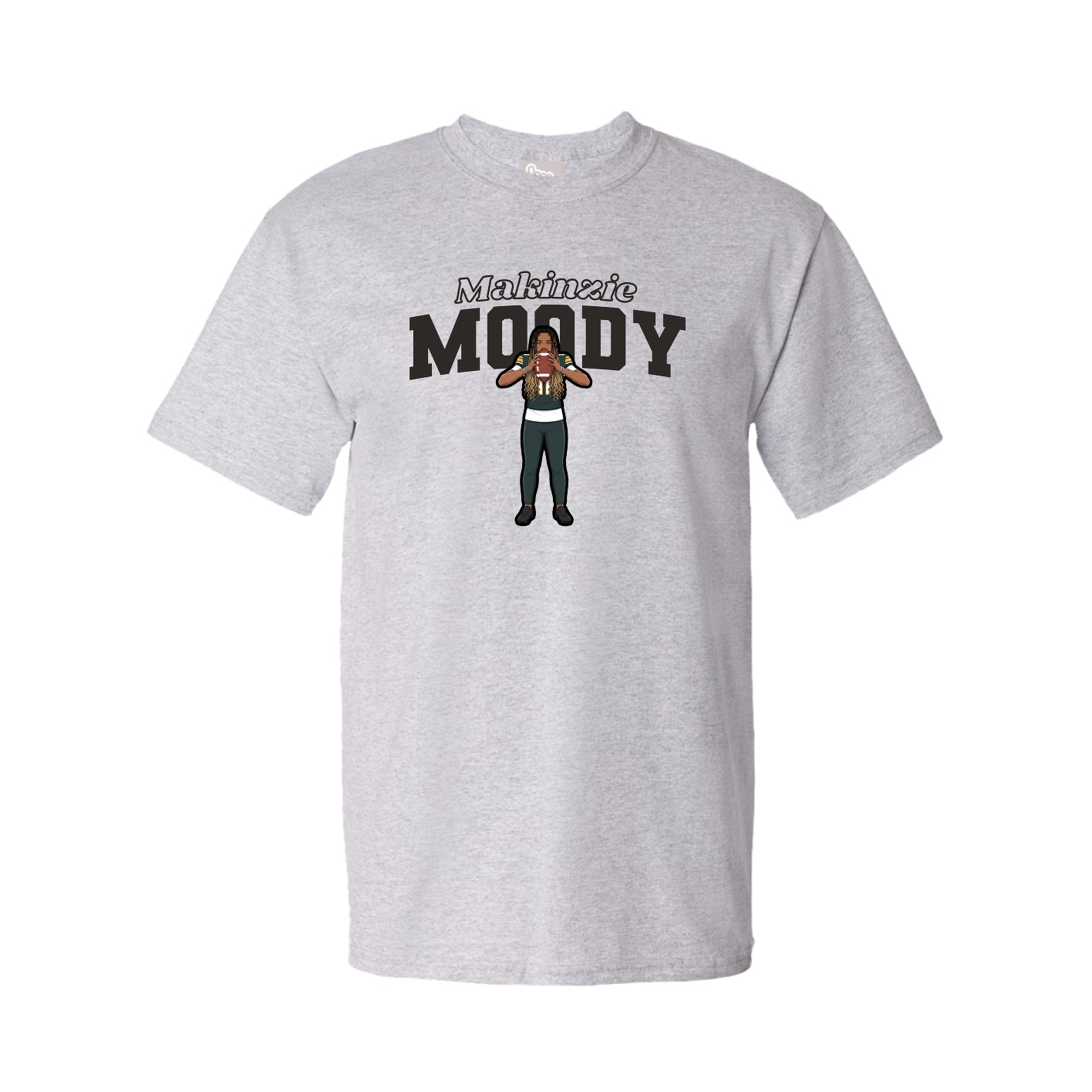 Youth Tee — Name Arch in Grey