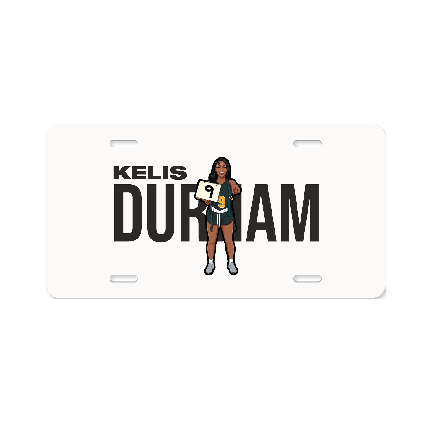 License Plate — Player Name in Classic