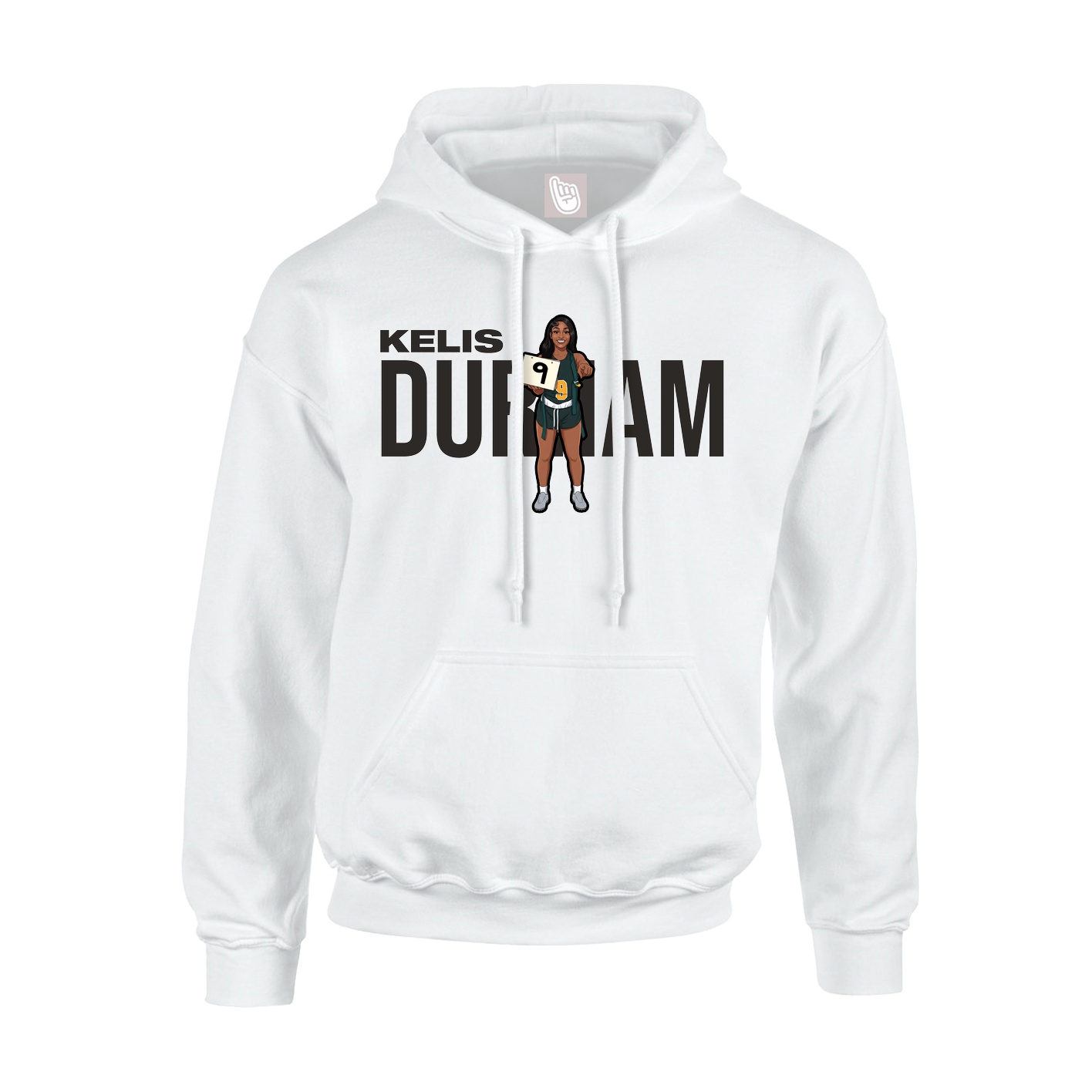 Youth Hoodie — Player Name in White