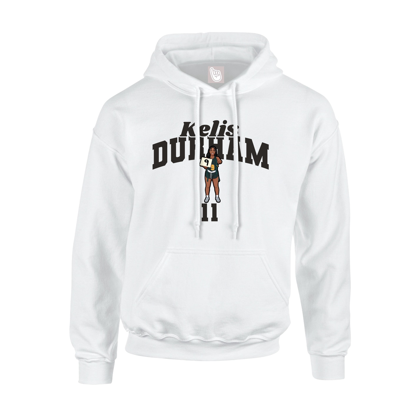 Hoodie — Signature Arch in White