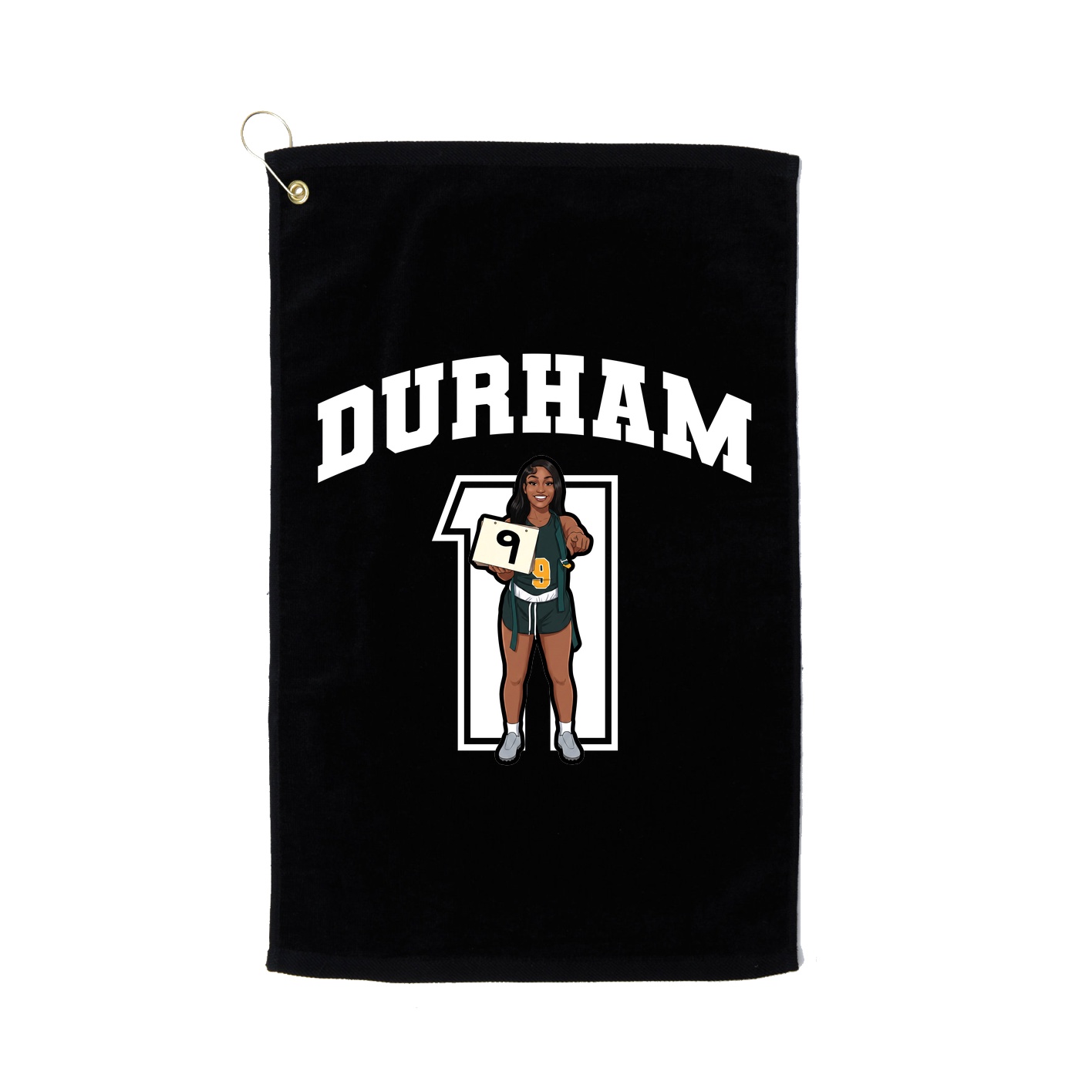 Golf Towel — Number in Black