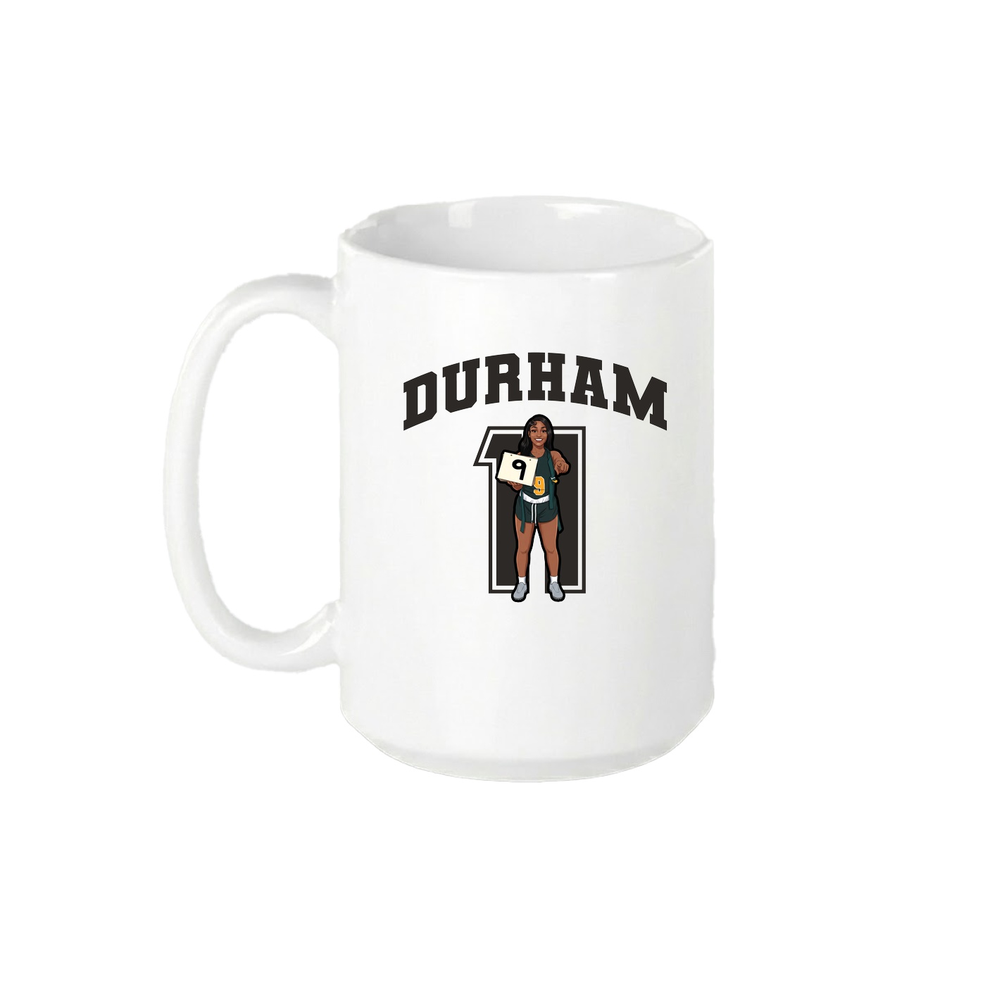 15oz Coffee Mug — Number in White
