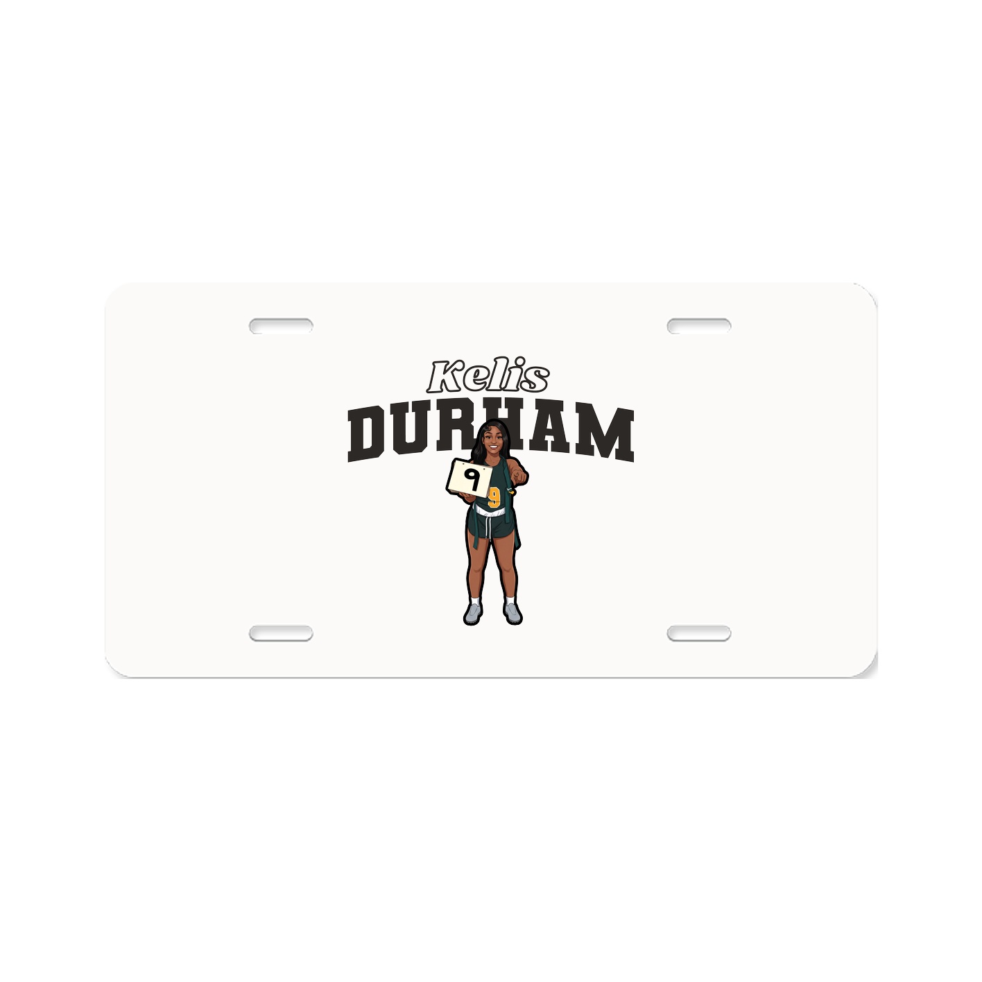 License Plate — Name Arch in Classic