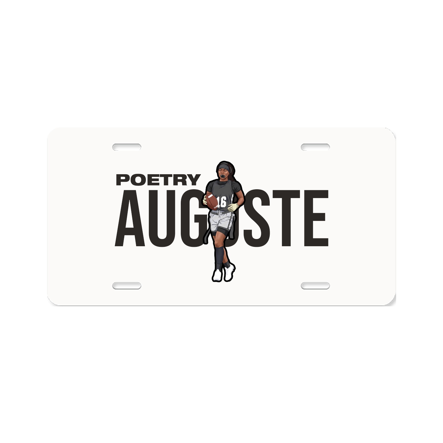 License Plate — Player Name in Classic