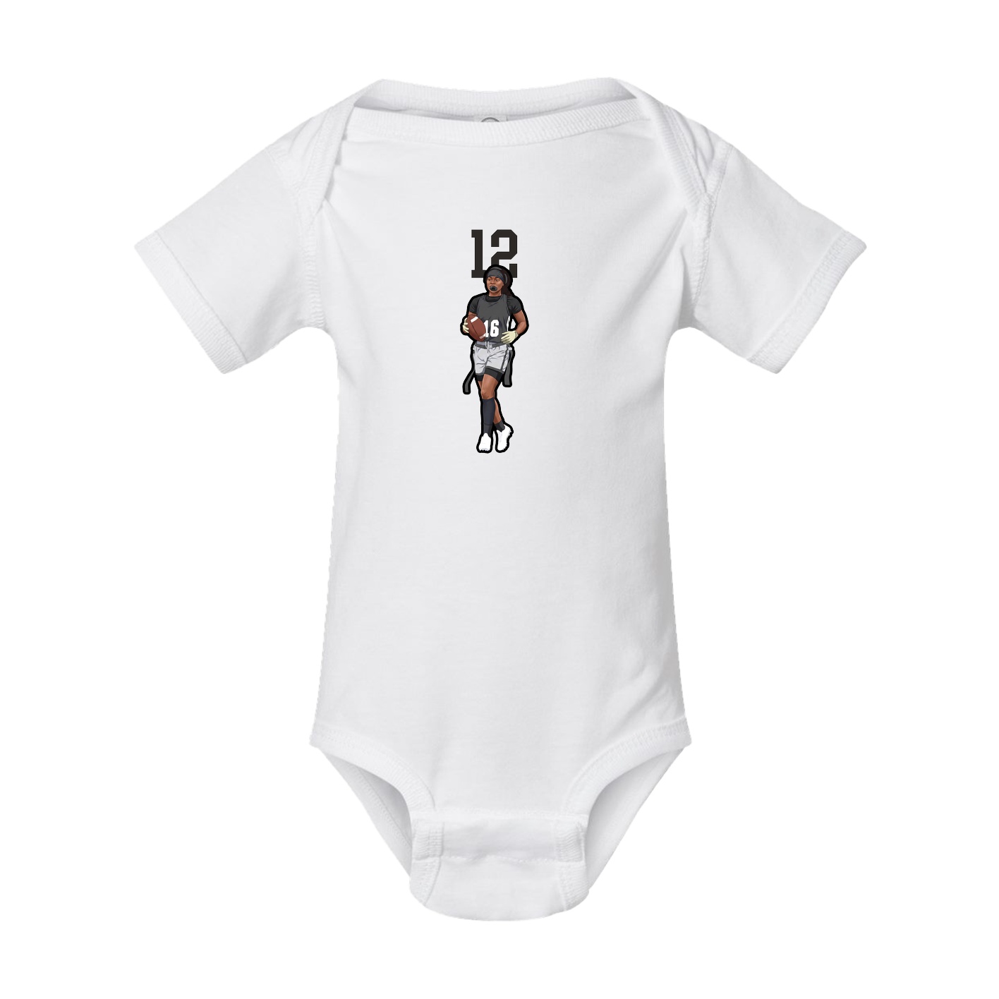 Baby Onesie — Number Top in White