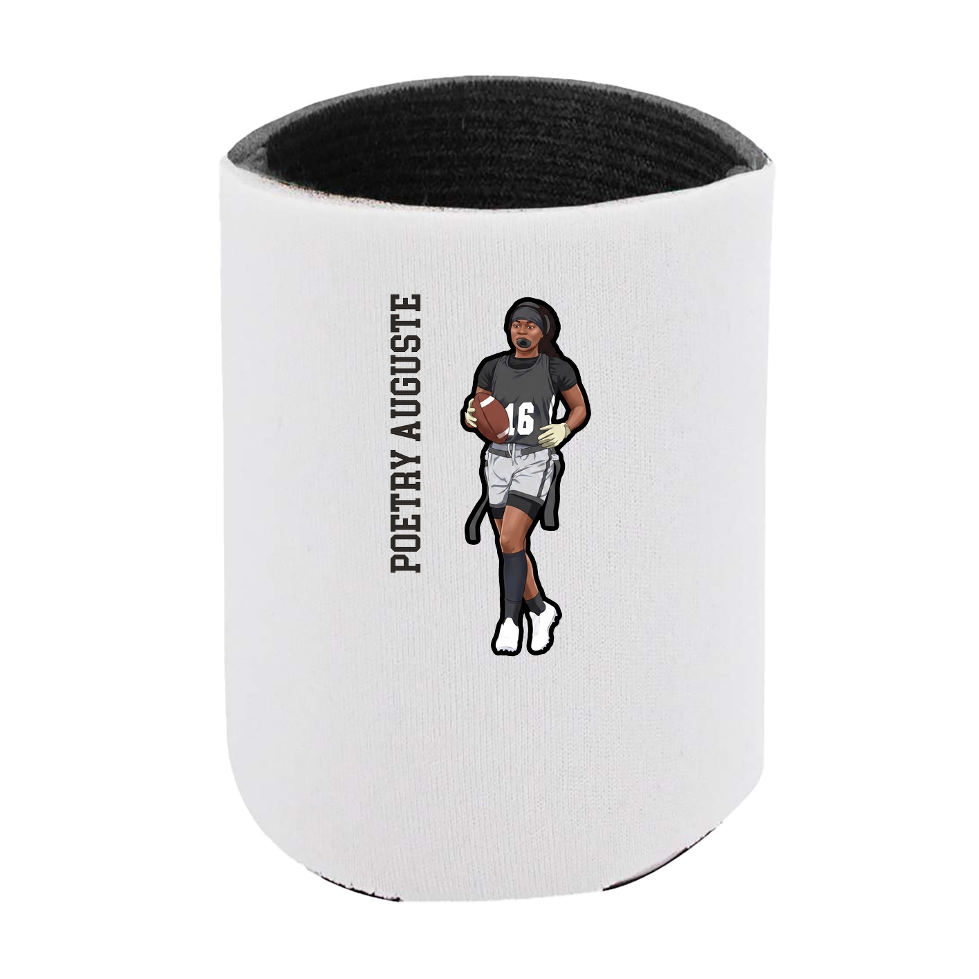 Can Holder — Name Vertical in White