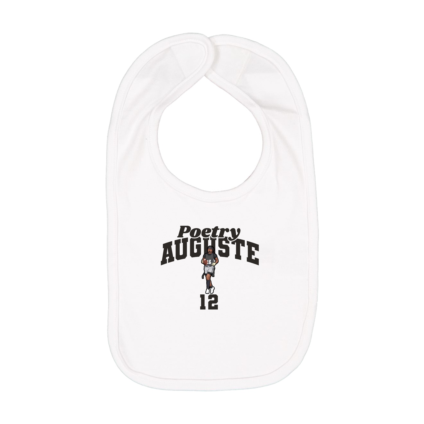 Infant Bib — Signature Arch in White