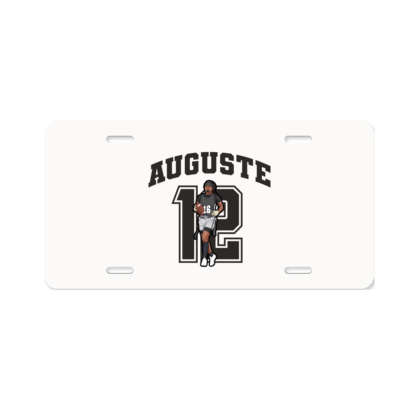License Plate — Number in Classic