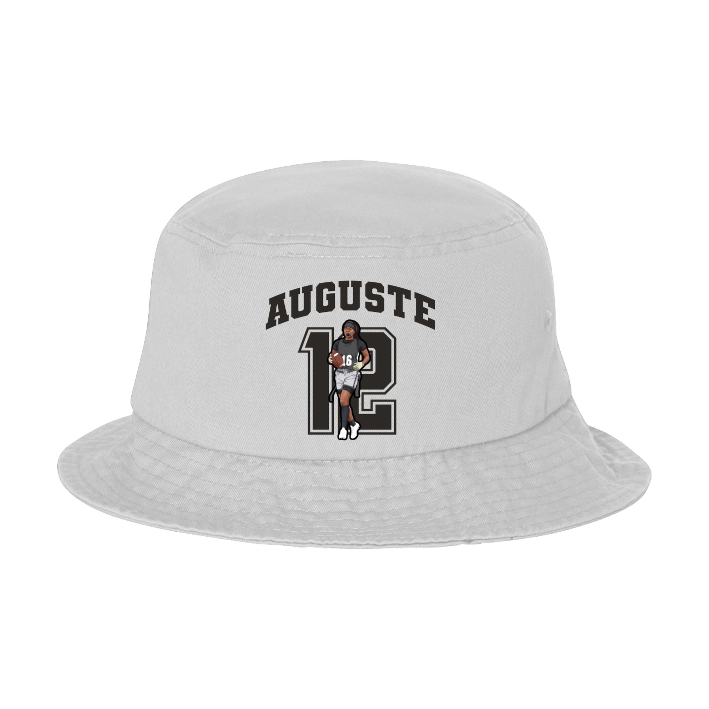 Bucket Cap — Number in White
