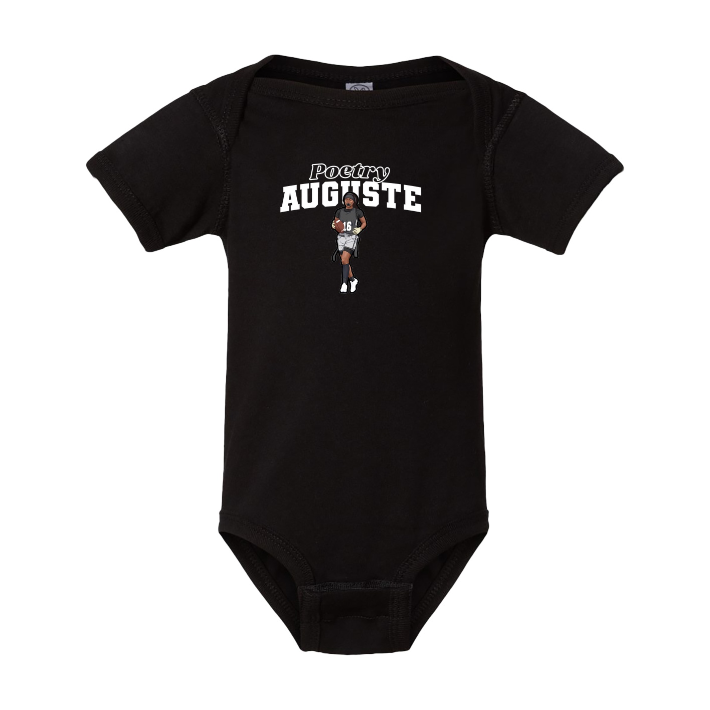 Baby Onesie — Name Arch in Black