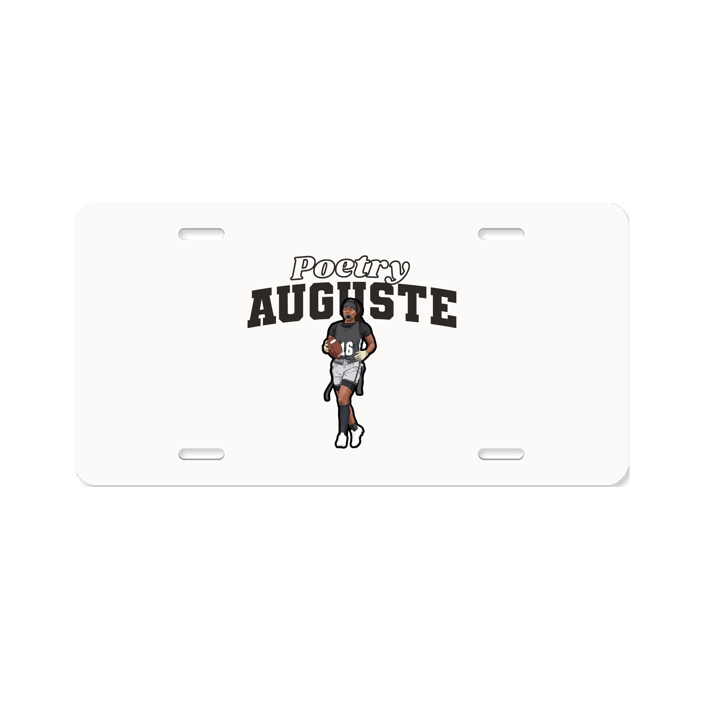 License Plate — Name Arch in Classic
