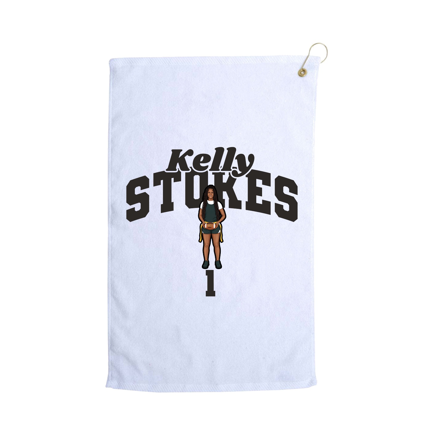 Golf Towel — Signature Arch in White