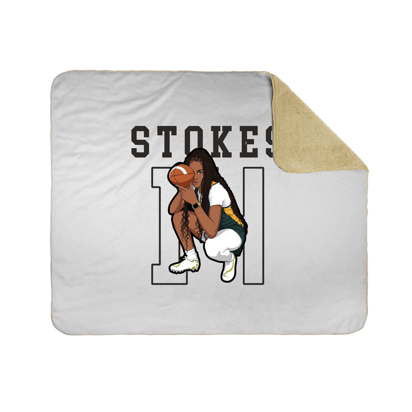 50x60 Sherpa Lined Throw Blanket