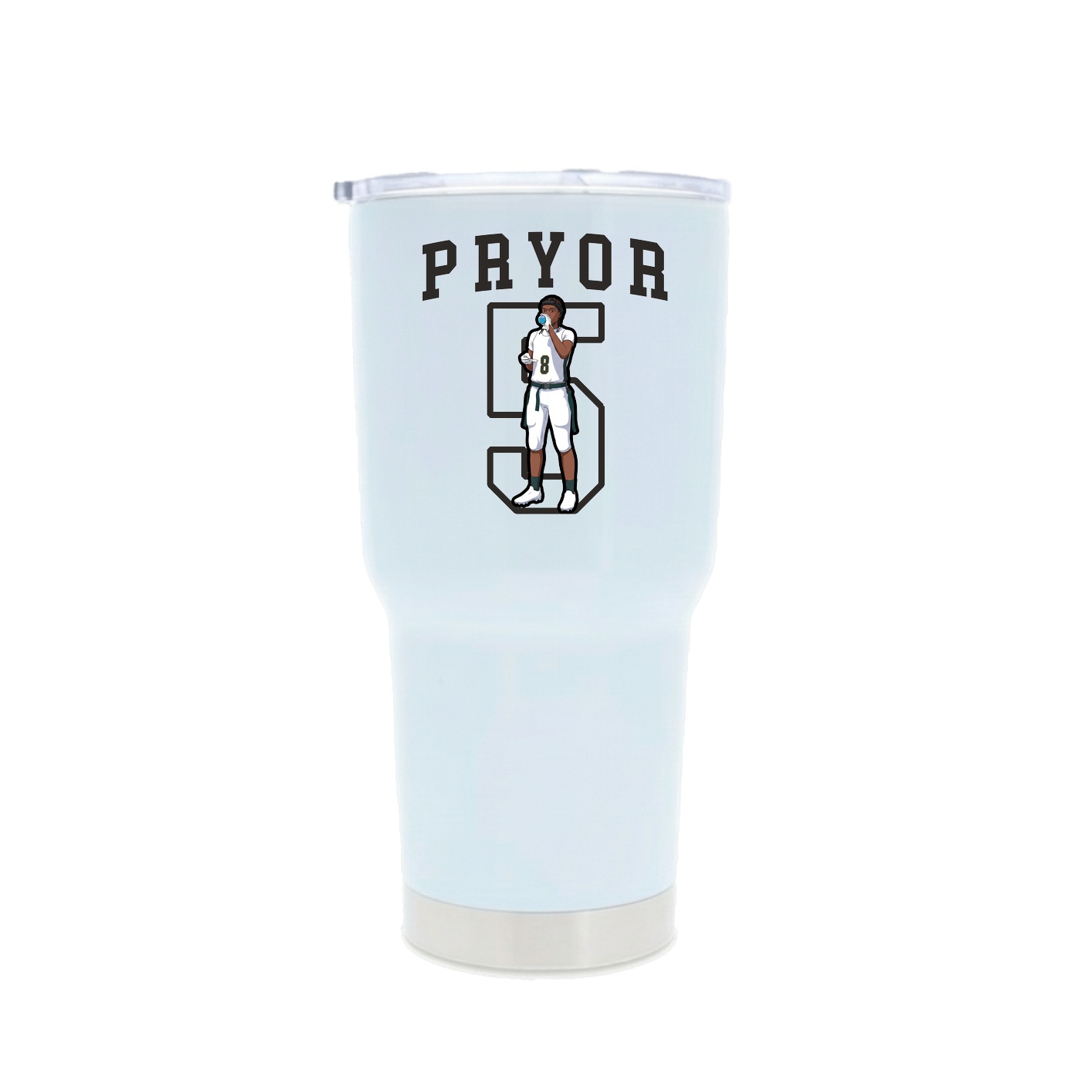 30oz Stainless Steel Tumbler — Shirsey in White