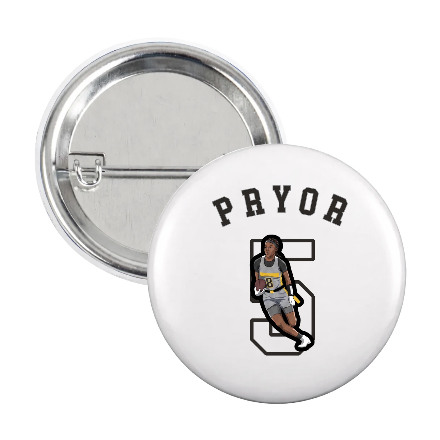 Game Day Button — Shirsey Arch in White