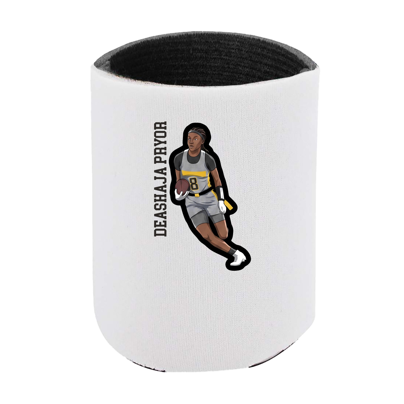 Can Holder — Name Vertical in White