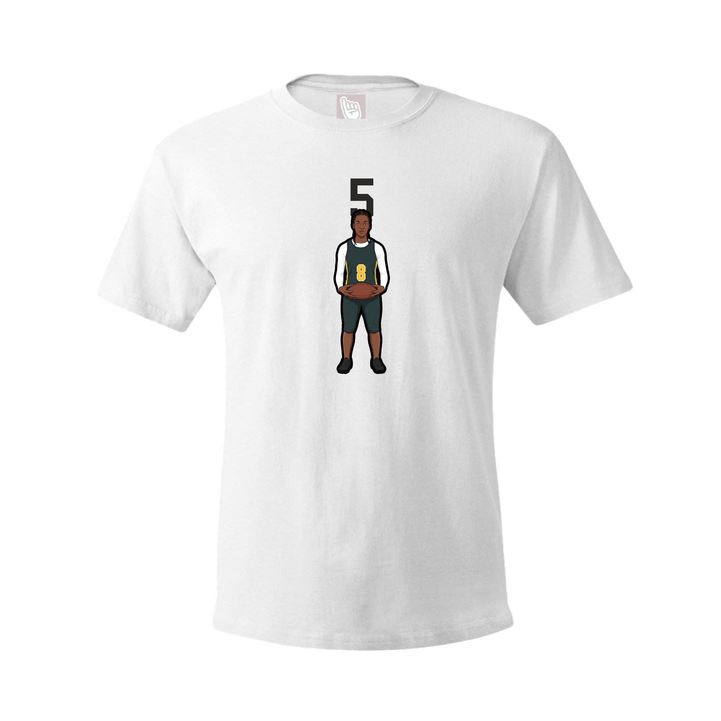 Tee — Number Top in White