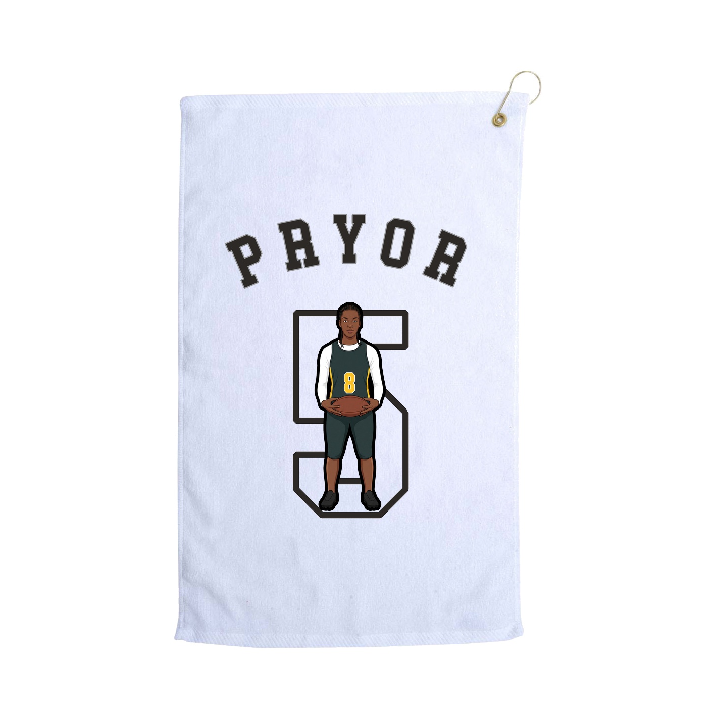 Golf Towel — Shirsey Arch in White