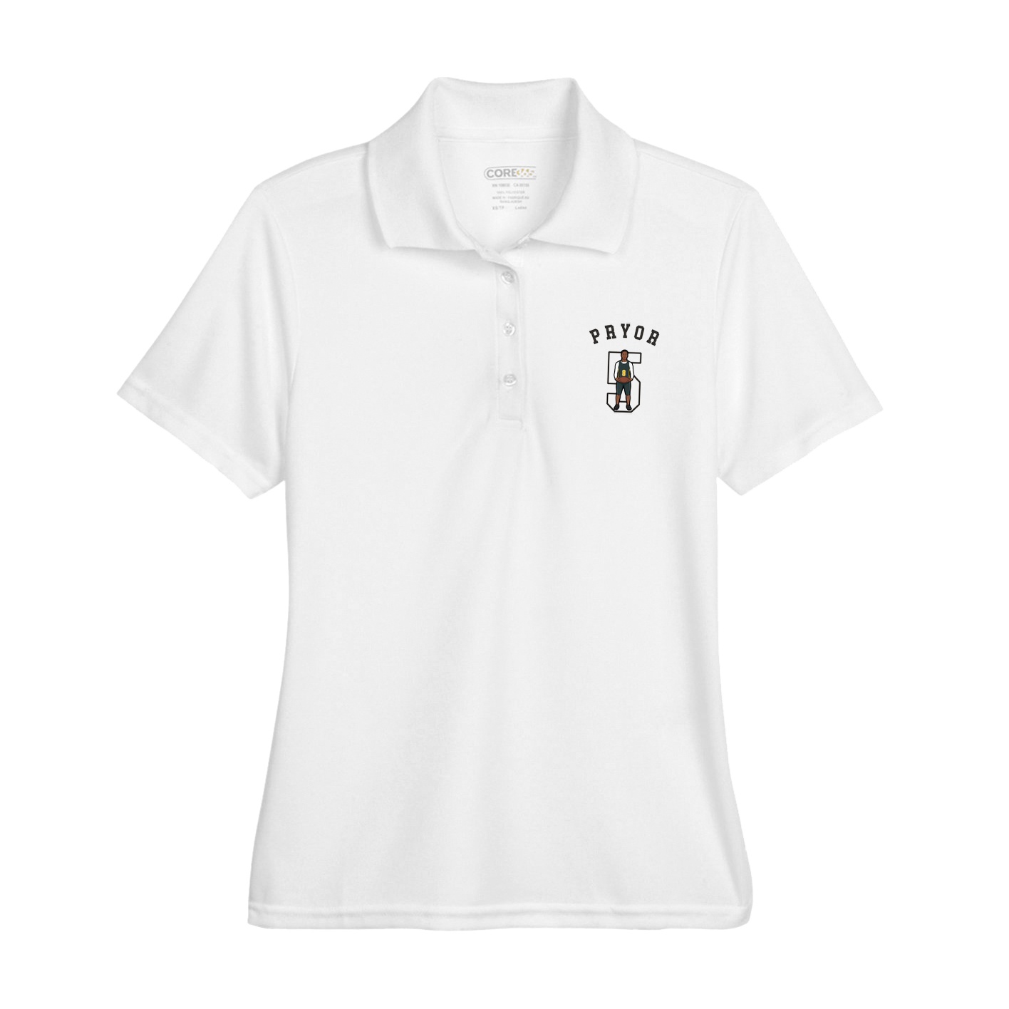 Womens Performance Polo — Shirsey Arch in White