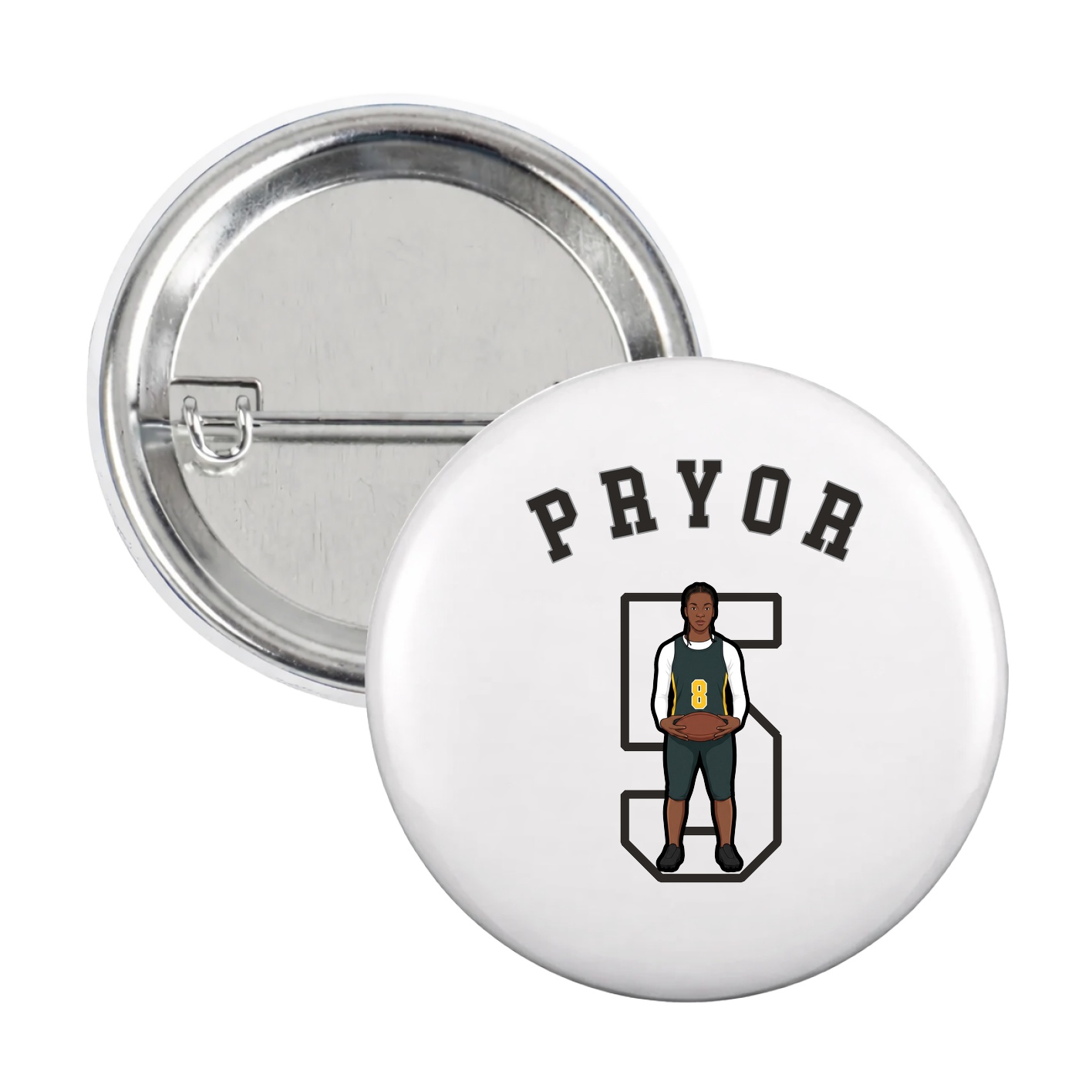 Game Day Button — Shirsey Arch in White