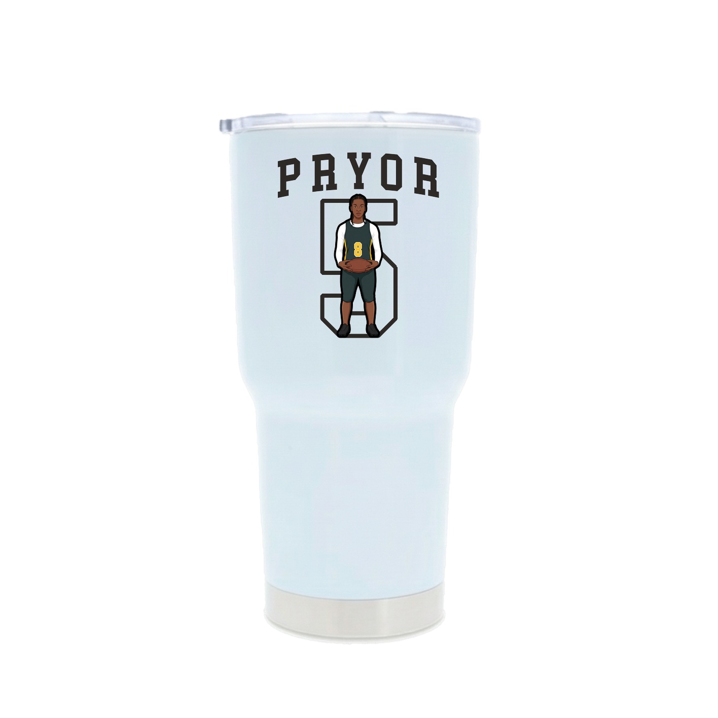 30oz Stainless Steel Tumbler — Shirsey in White