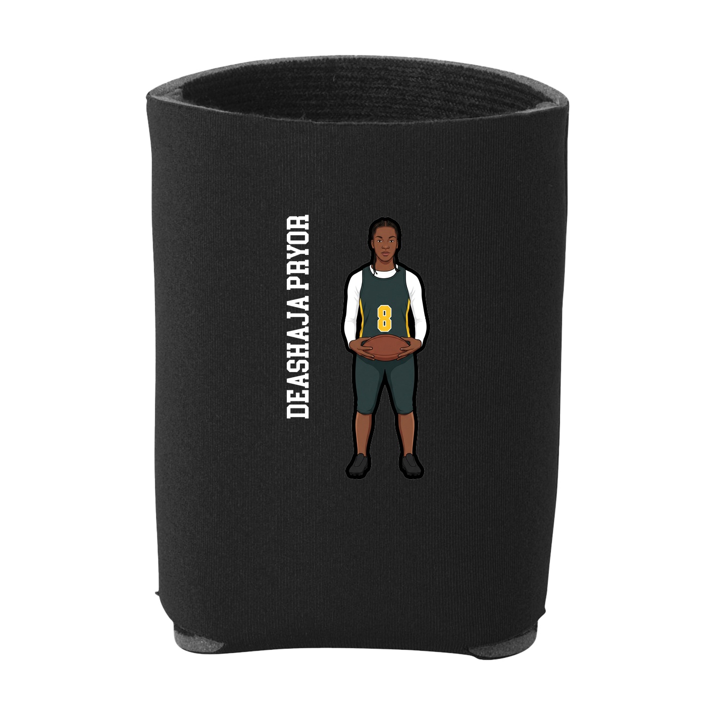 Can Holder — Name Vertical in Black