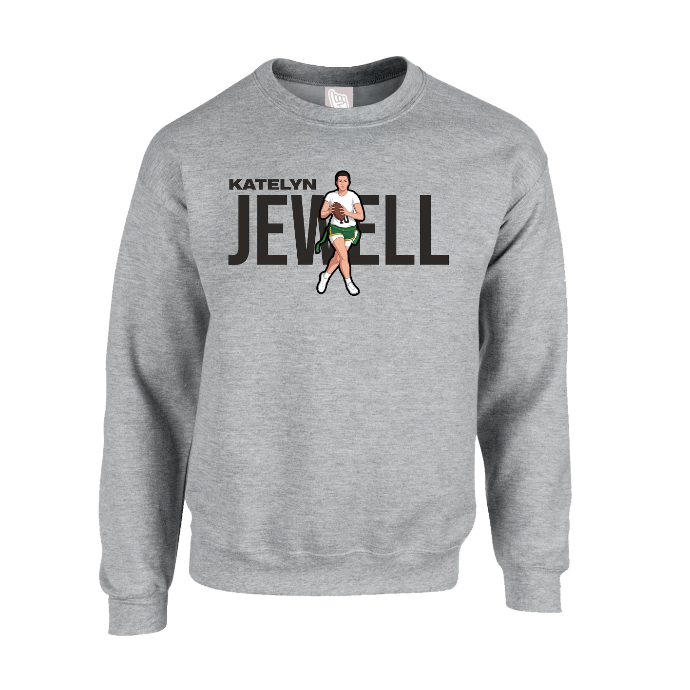 Fleece Crew — Player Name in Grey