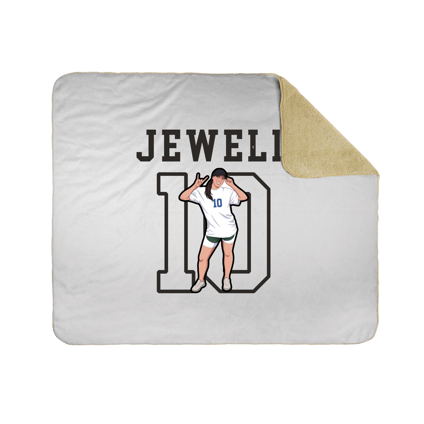 Throw Blanket — Shirsey in White