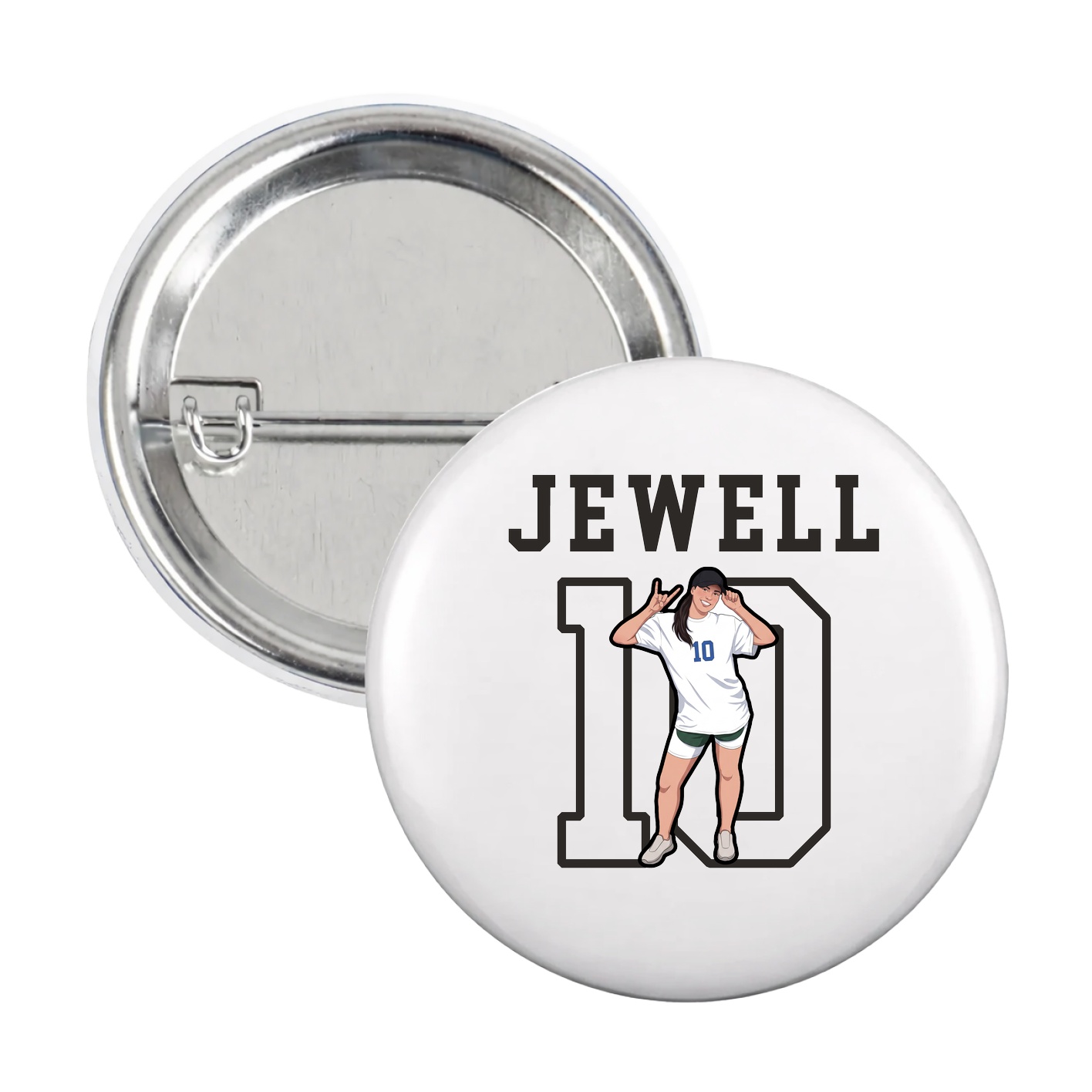 Game Day Button — Shirsey in White