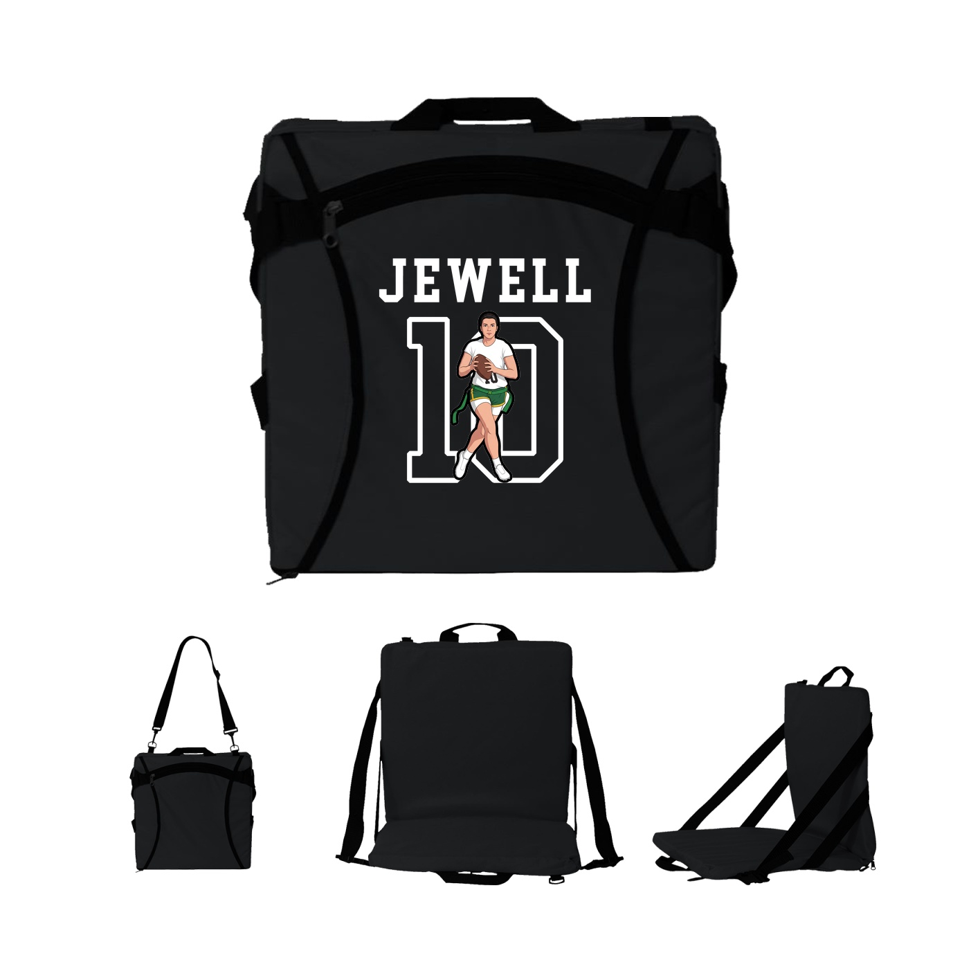 Folding Stadium Seat — Shirsey in Black