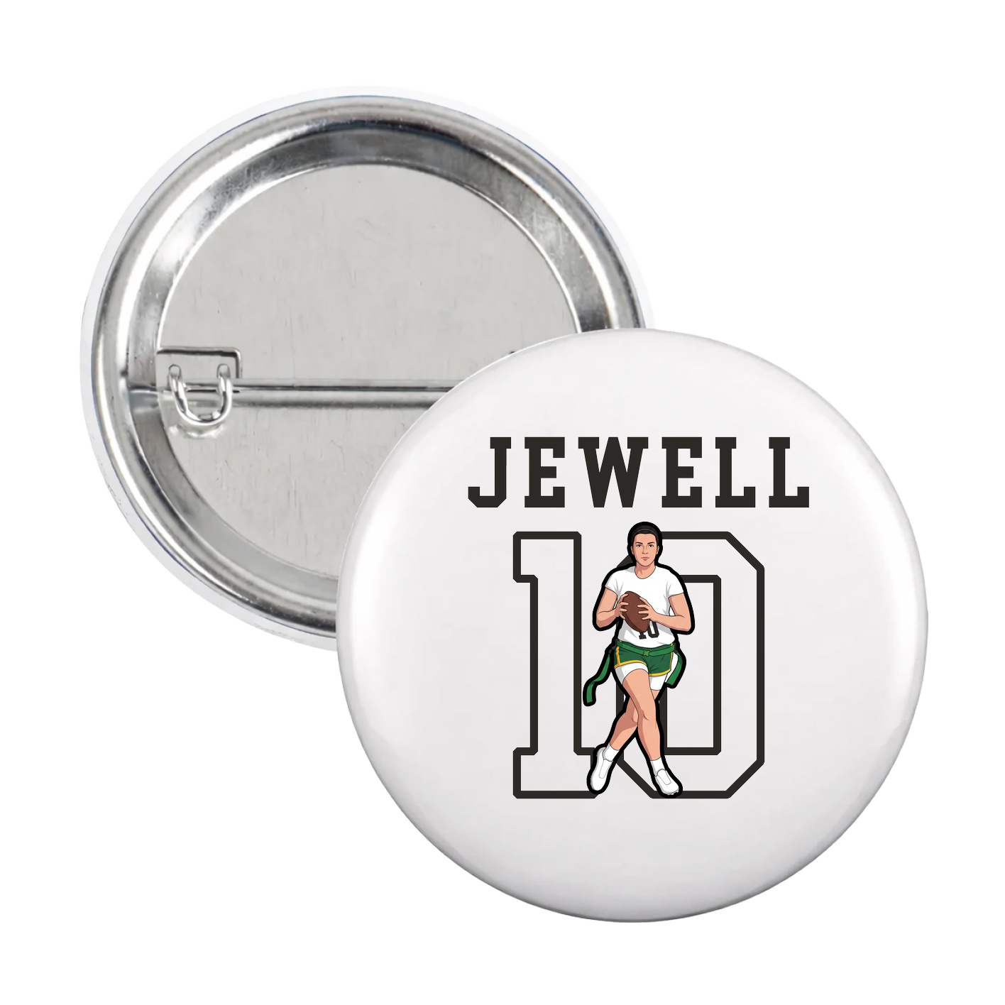 Game Day Button — Shirsey in White