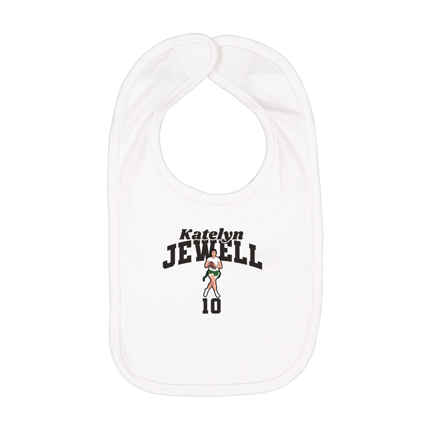 Infant Bib — Signature Arch in White
