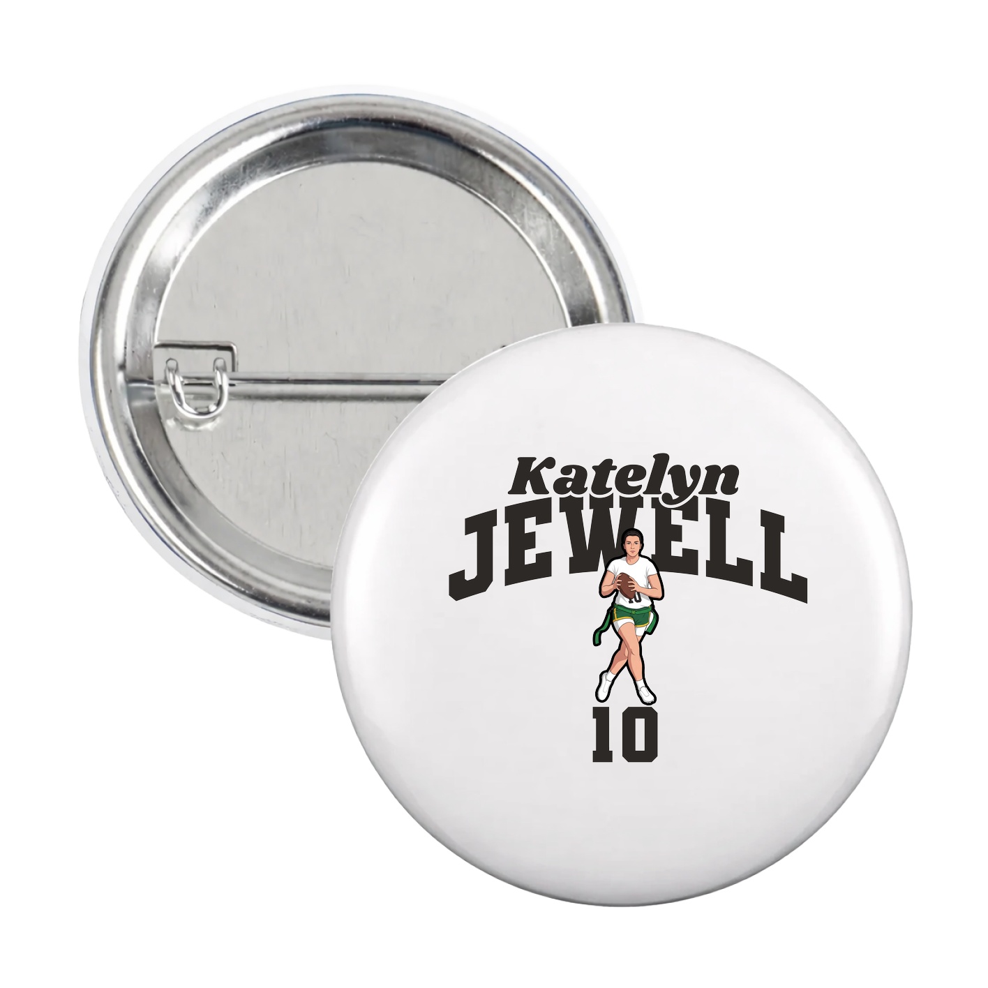 Game Day Button — Signature Arch in White
