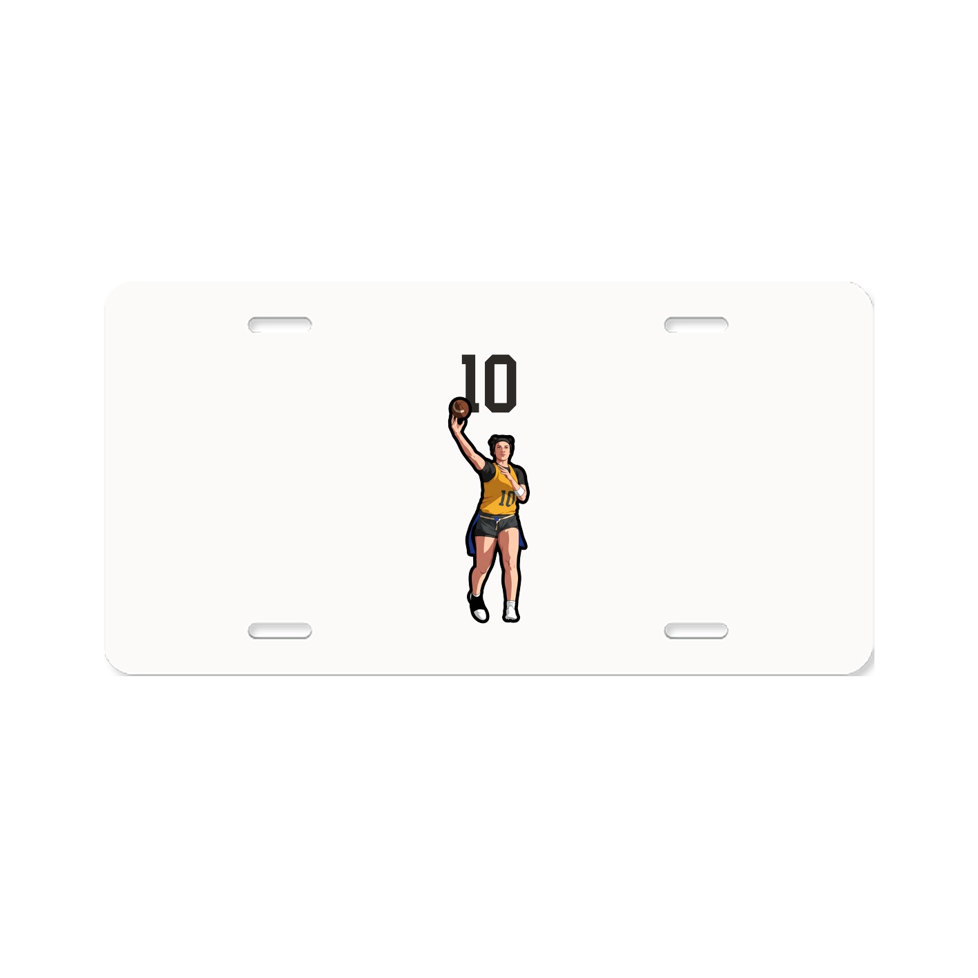 License Plate — Number Top in Classic