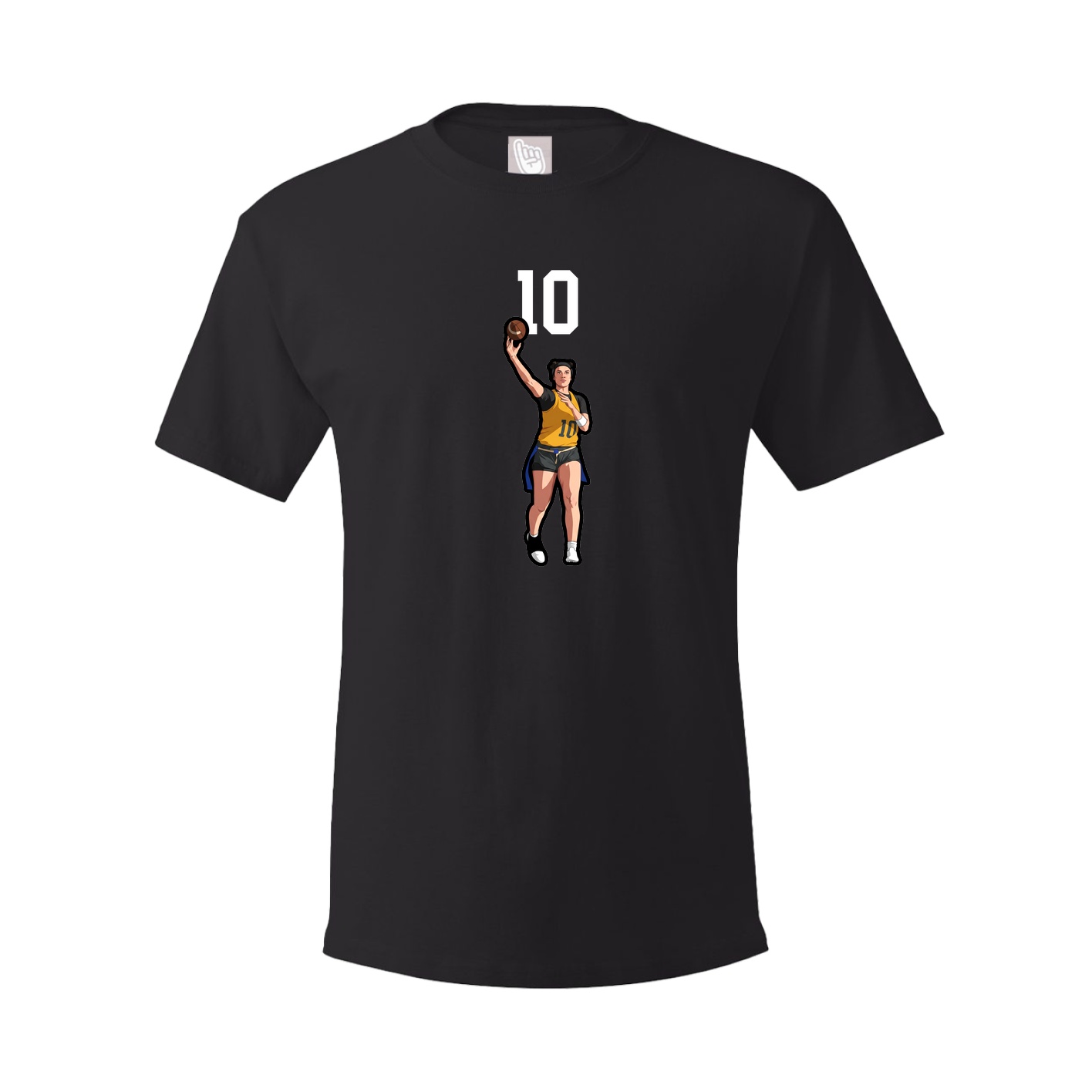 Youth Tee — Number Top in Black