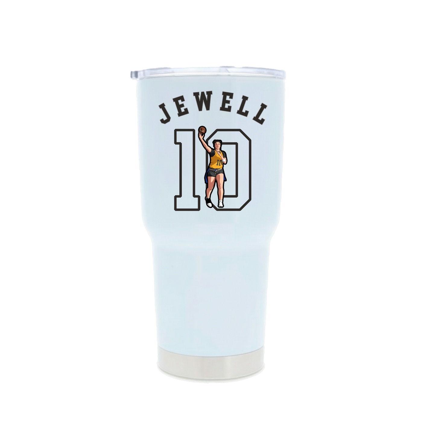 30oz Stainless Steel Tumbler — Shirsey Arch in White