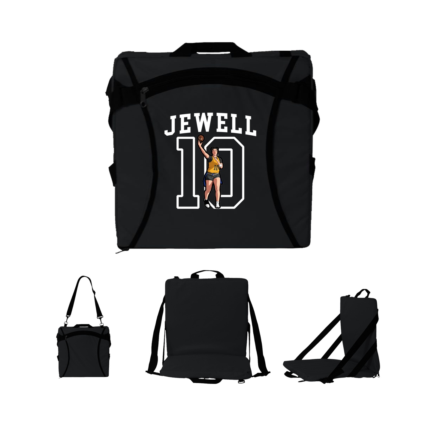 Folding Stadium Seat — Shirsey in Black
